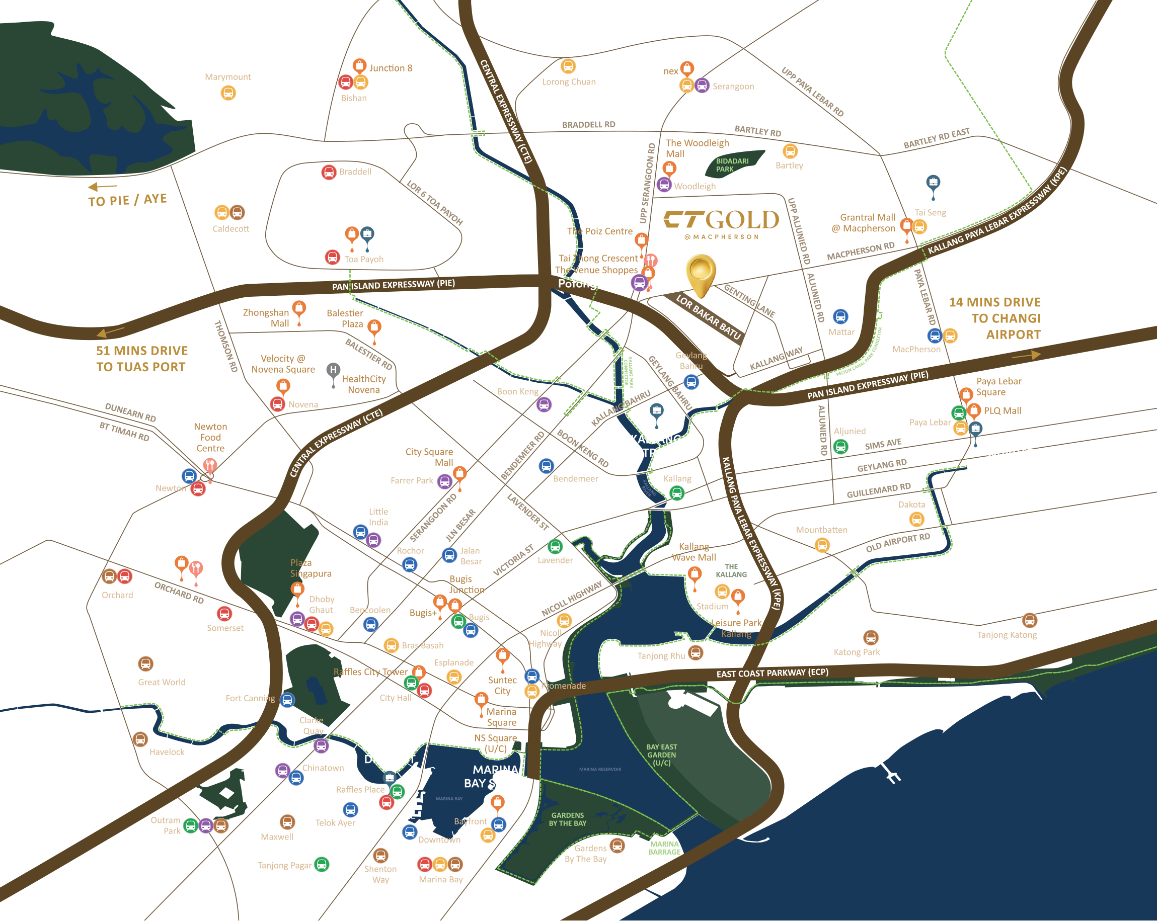 CT Gold Location Map